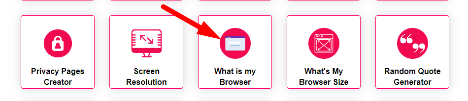 What is my Browser Step 1