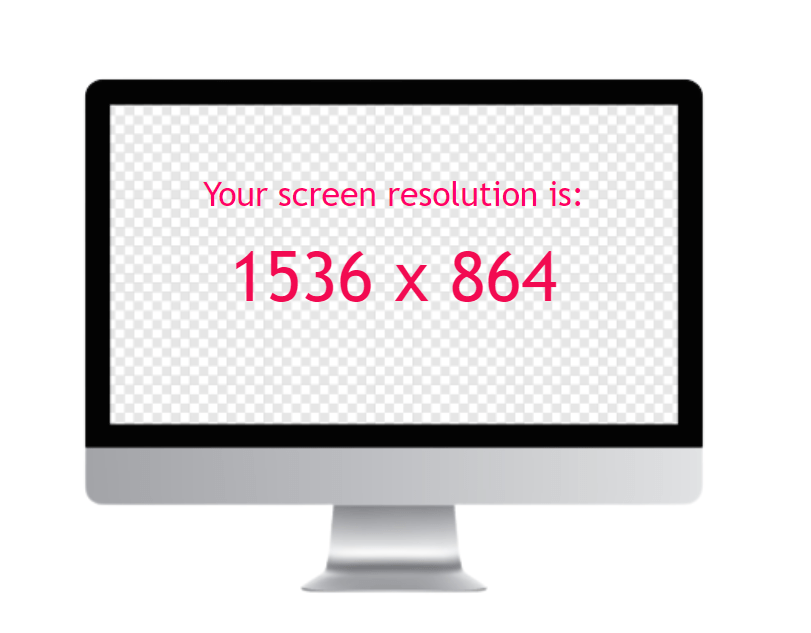 What is my screen resolution Step 2
