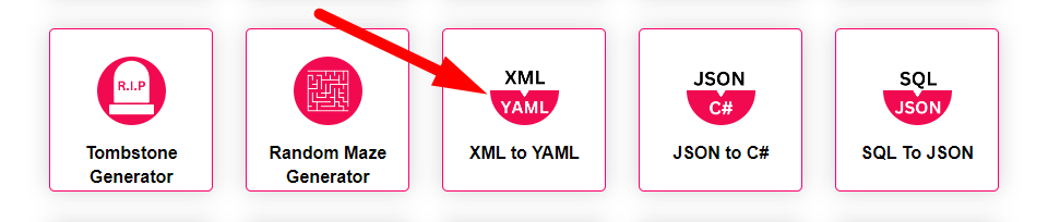 XML to YAML Converter Step 1