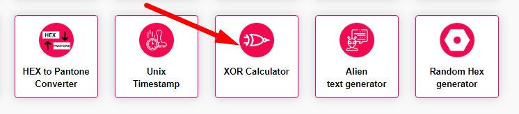 XOR Calculator Step 1