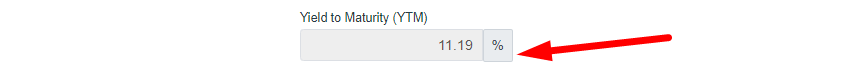 Yield to Maturity Calculator Step 3