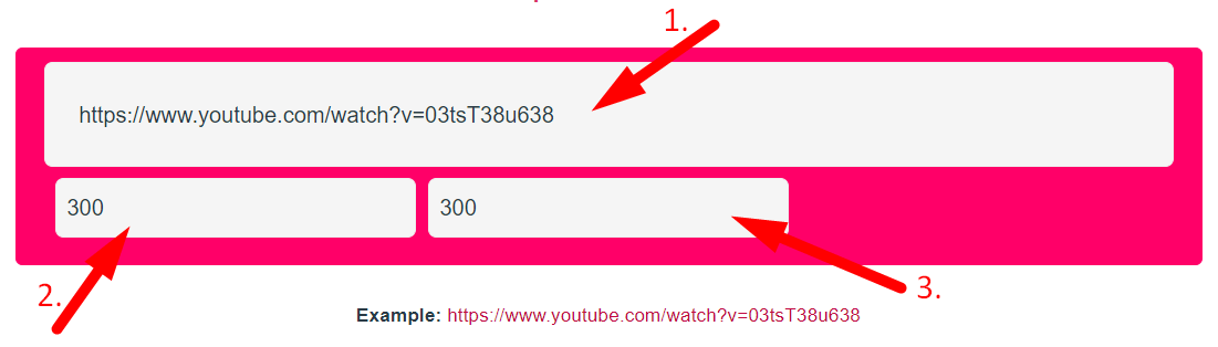Free online youtube embed code generator Step 2