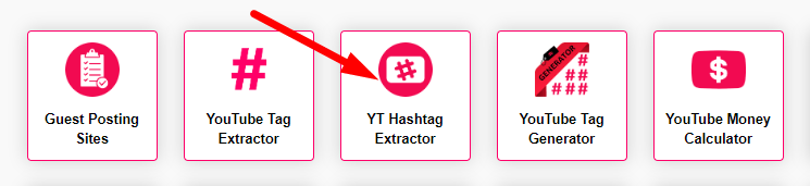 YouTube Hashtag Extractor Step 1