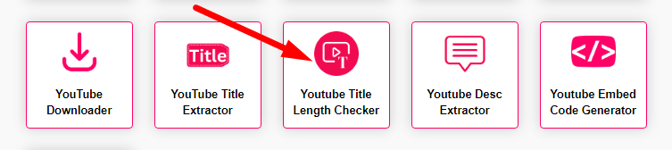 Youtube Title Length Checker Step 1